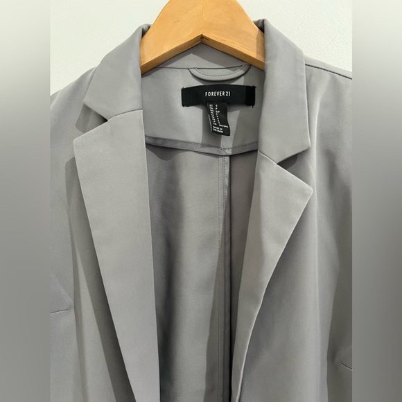 Forever 21 Gray blazer Size Small - Picture 3 of 6